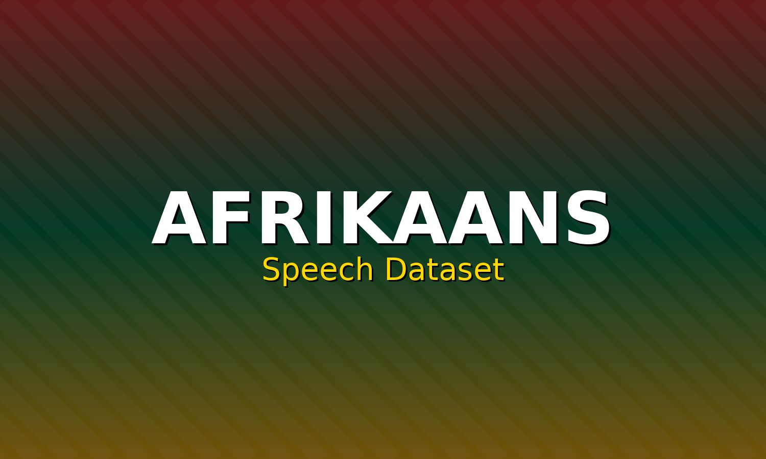 Afrikaans Speech Dataset