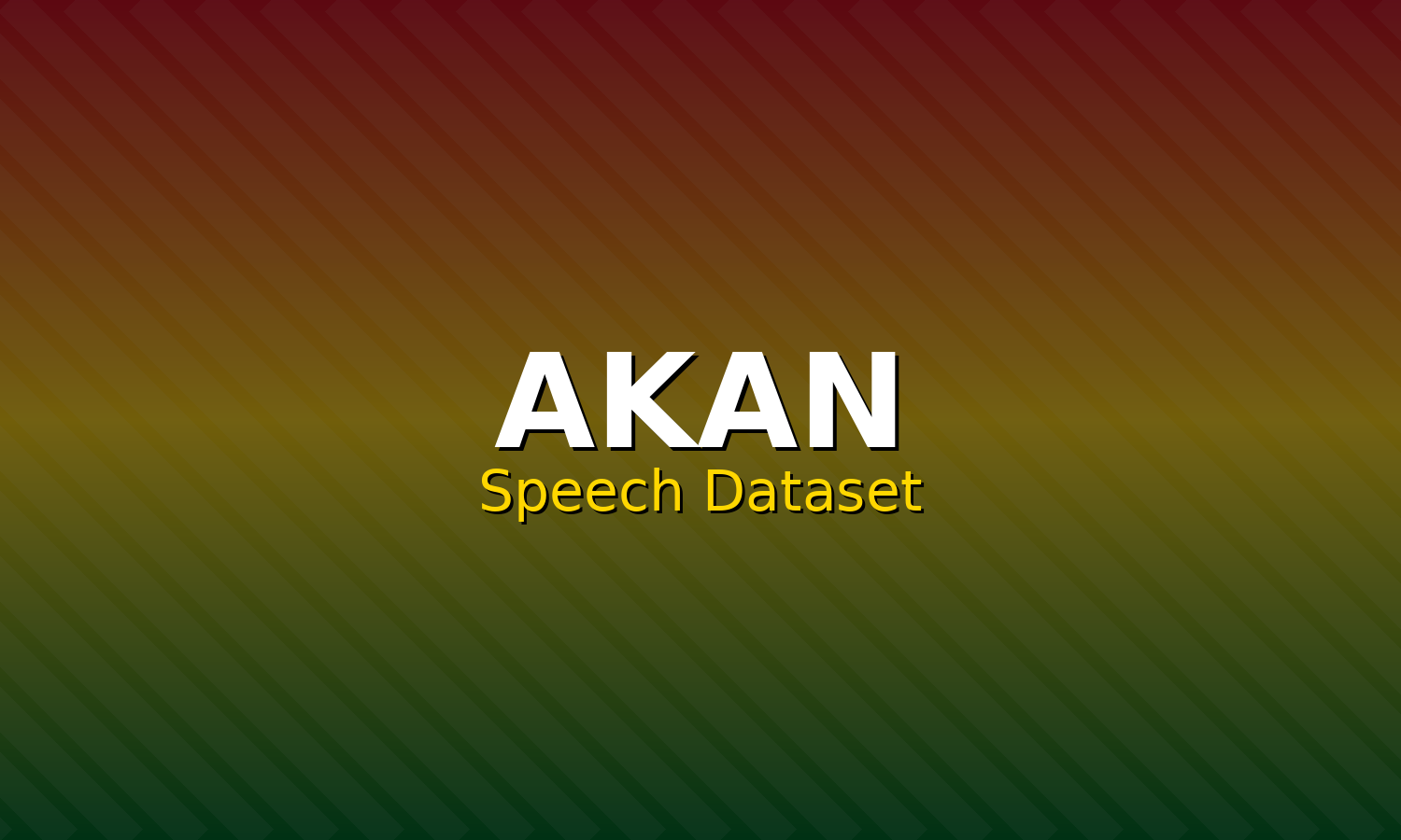 Akan Speech Dataset