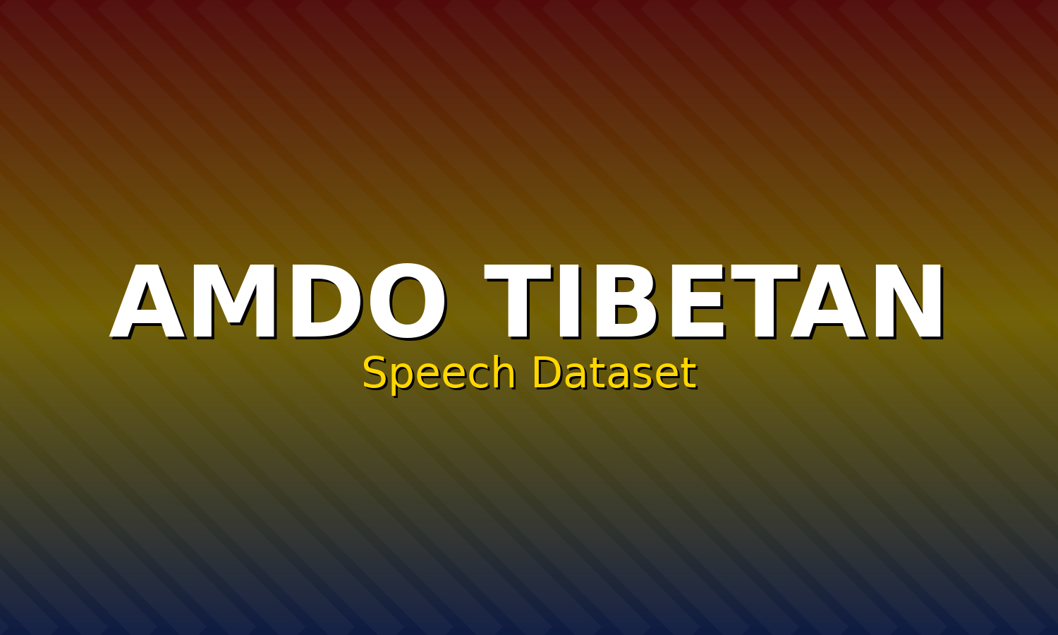 Amdo Tibetan Speech Dataset