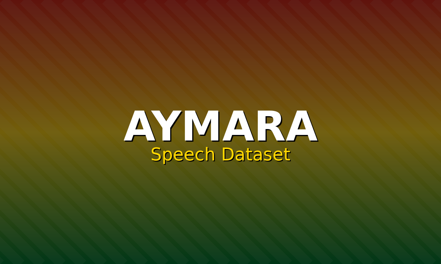 Aymara Speech Dataset