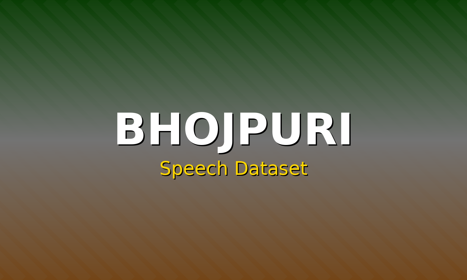 Bhojpuri Speech Dataset