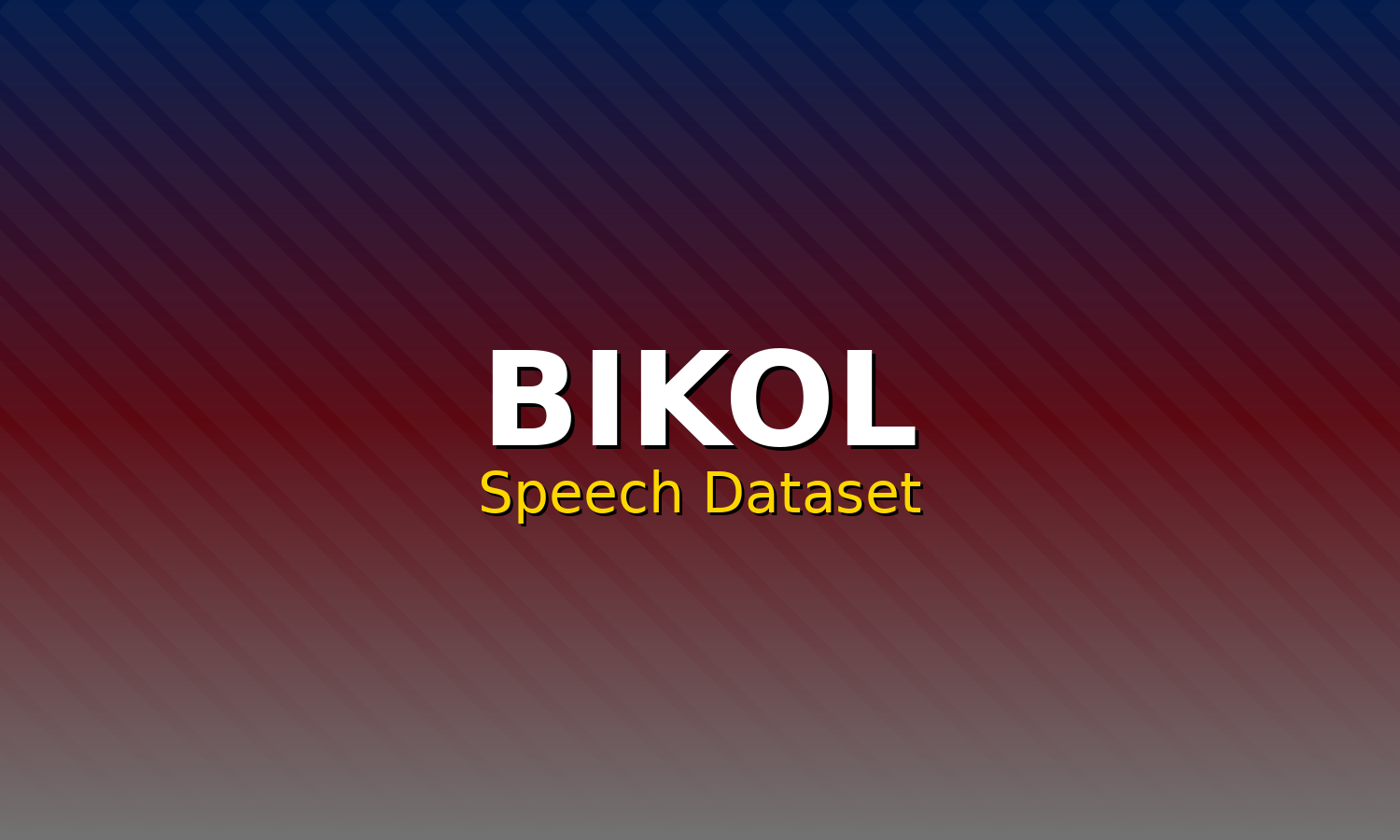 Bikol Speech Dataset