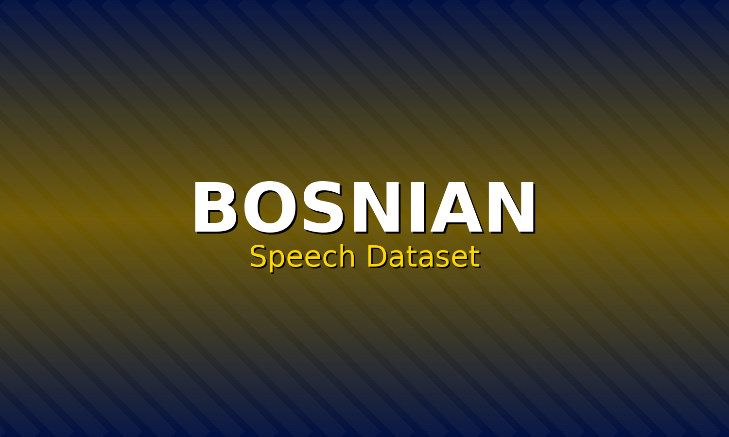 Bosnian Speech Dataset