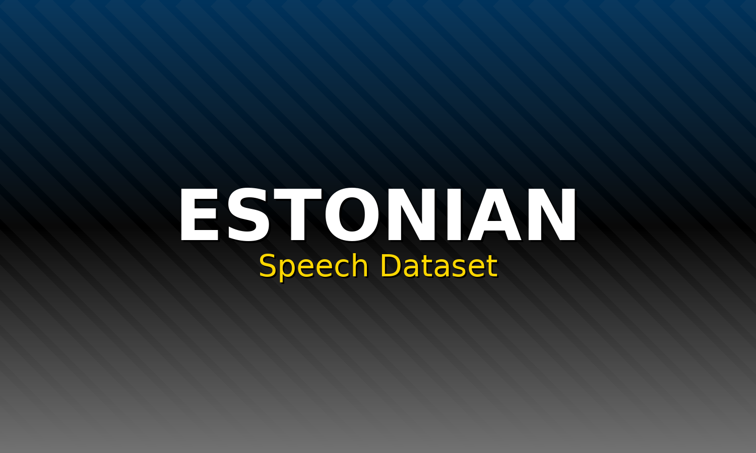 Estonian Speech Dataset