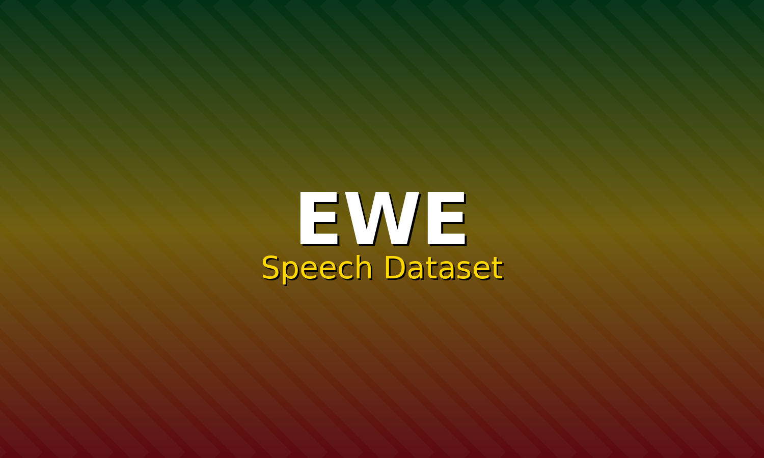 Ewe Speech Dataset