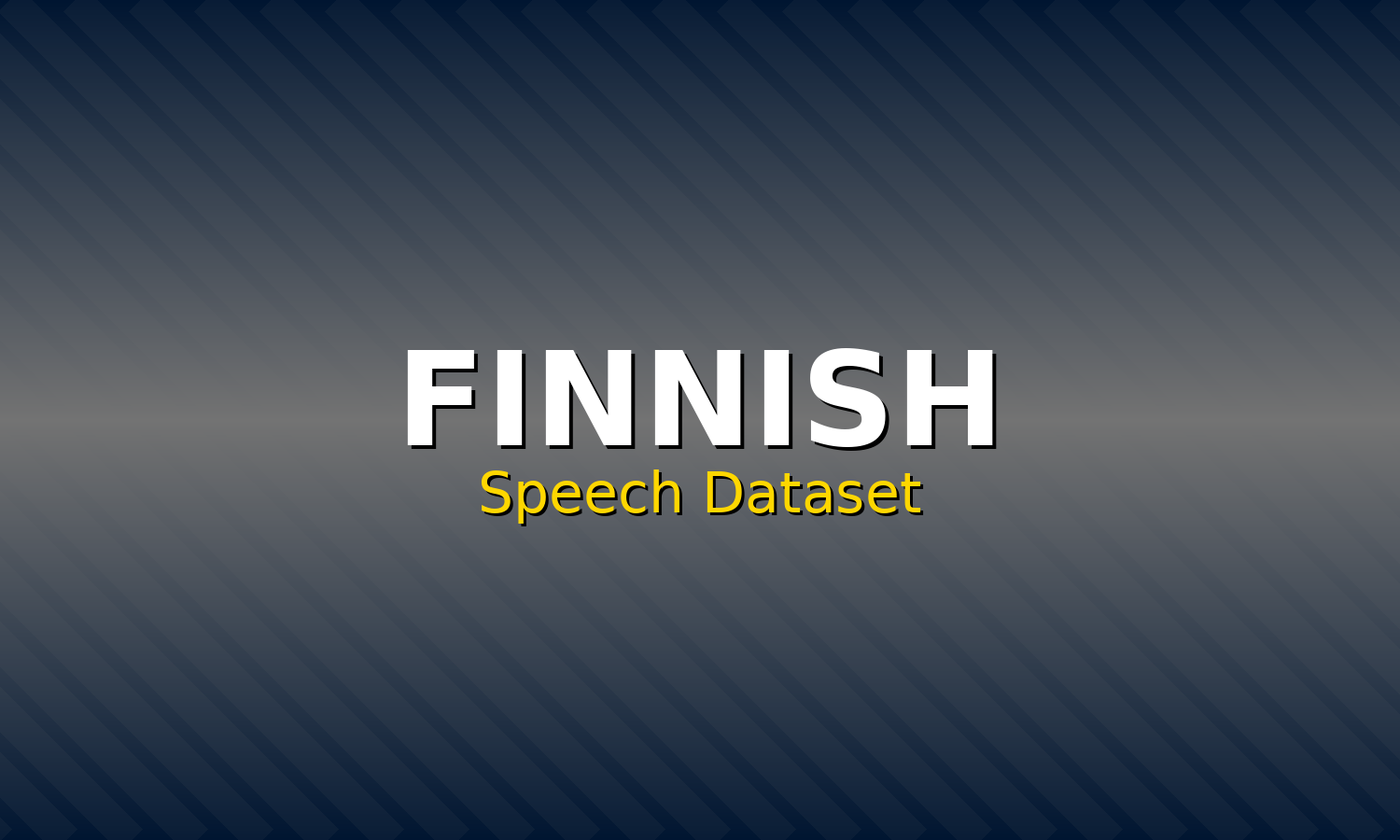 Finnish Speech Dataset