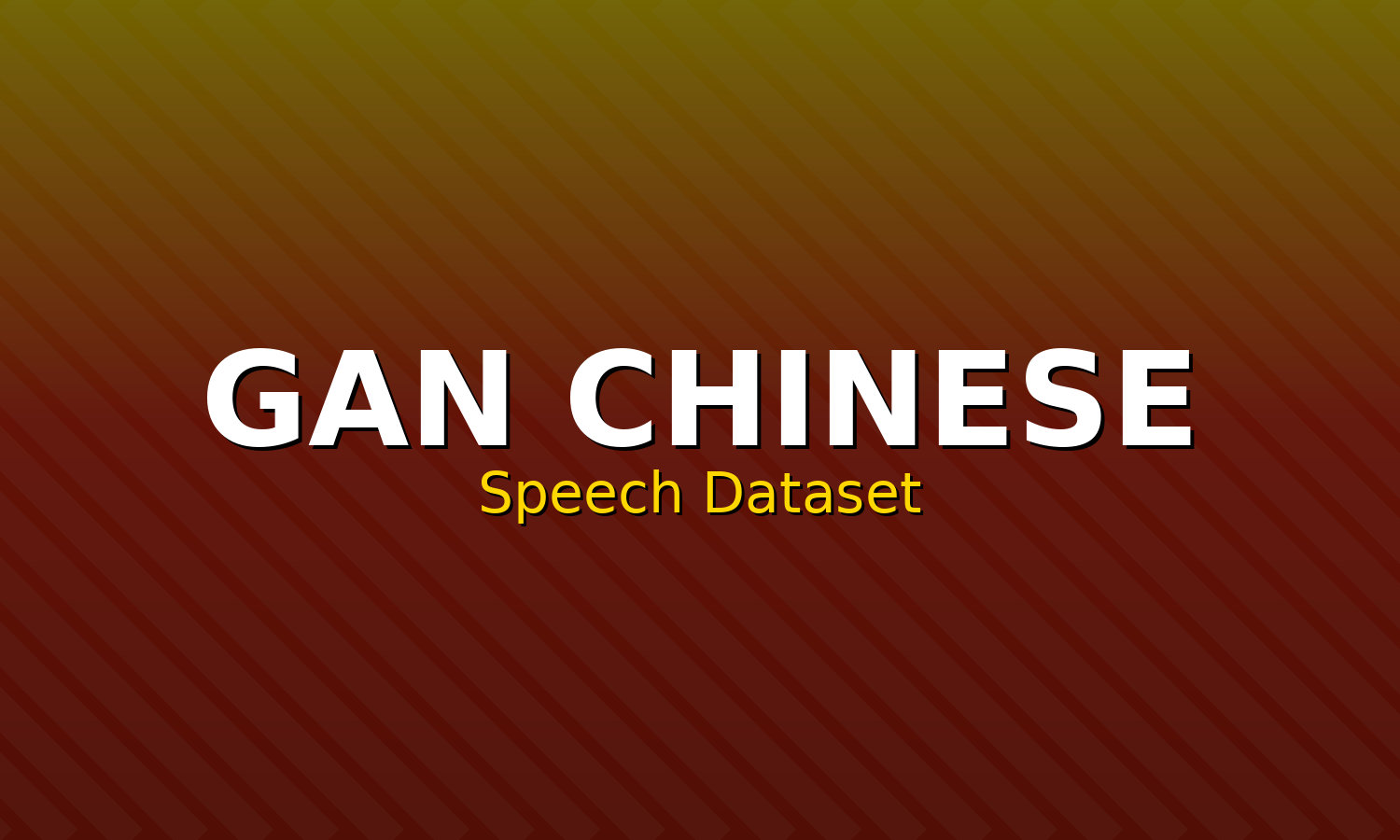 Gan Chinese Speech Dataset