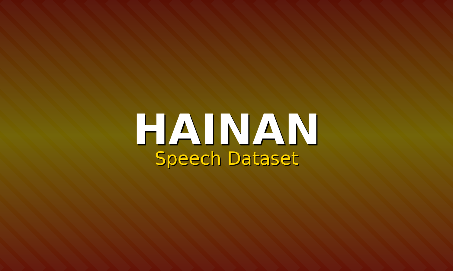 Hainan Speech Dataset