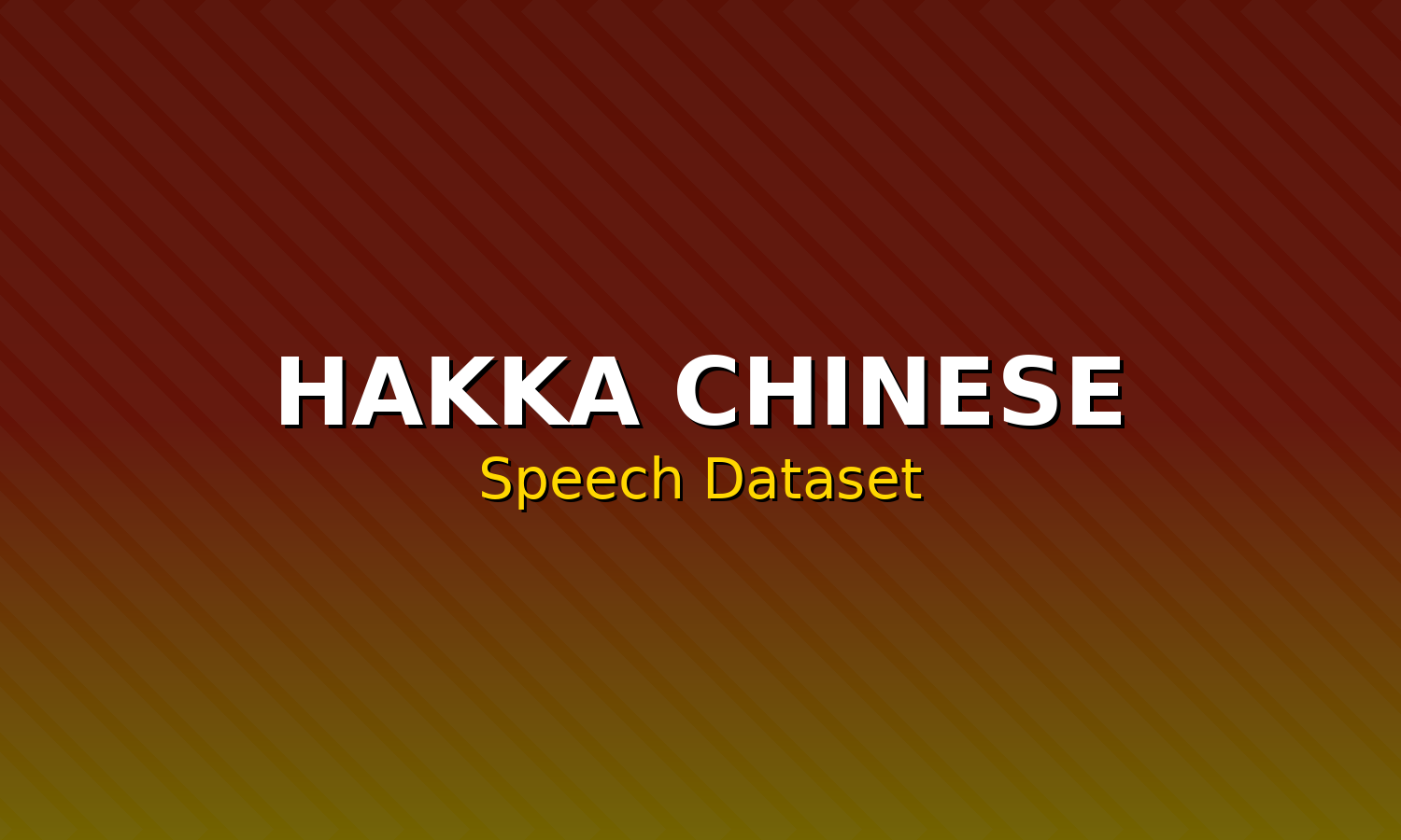 Hakka Chinese Speech Dataset
