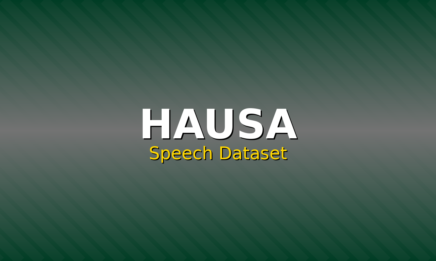 Hausa Speech Dataset