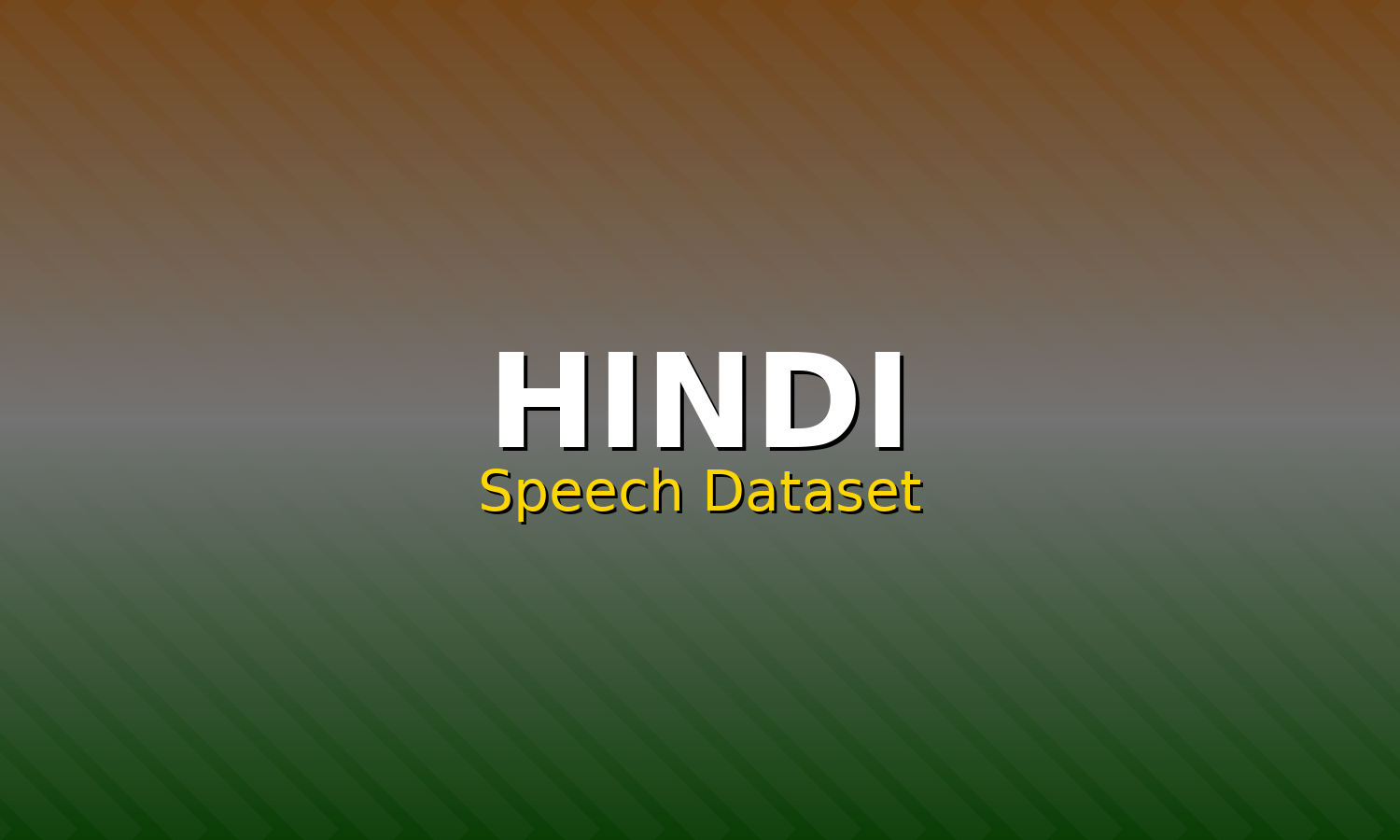 Hindi Speech Dataset