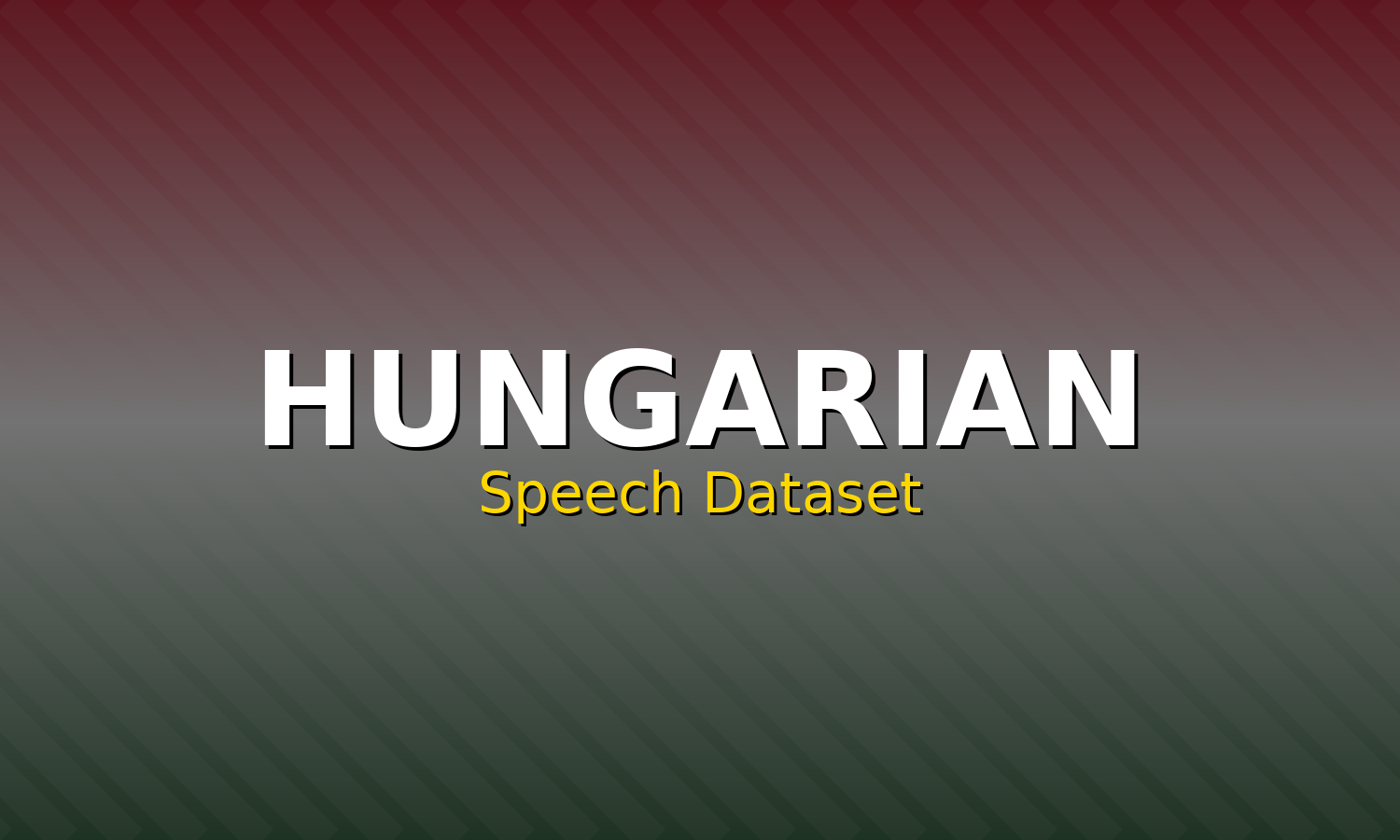Hungarian Speech Dataset