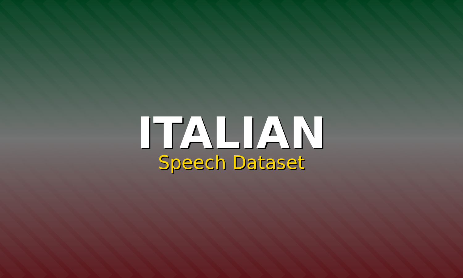 Italian Speech Dataset