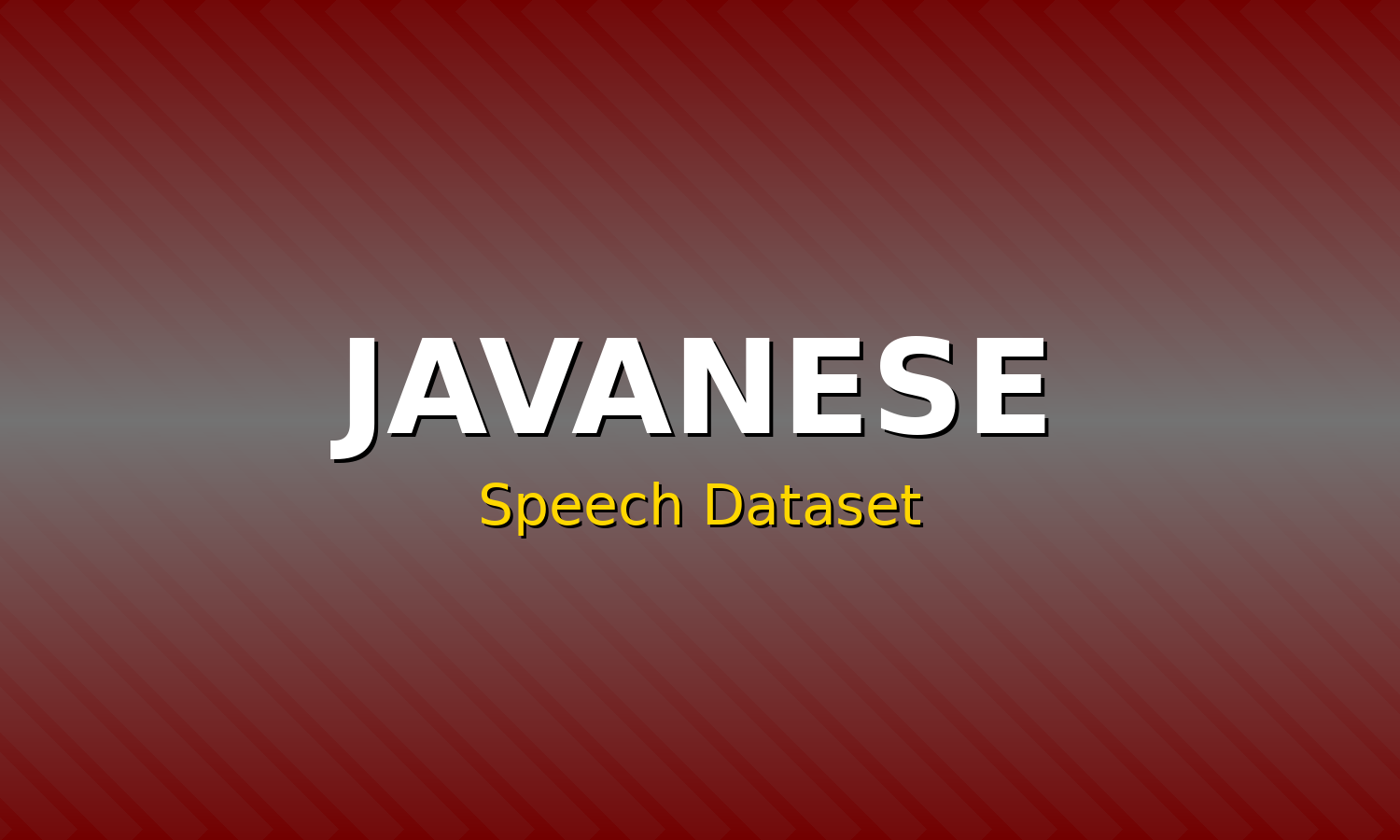 Javanese Speech Dataset