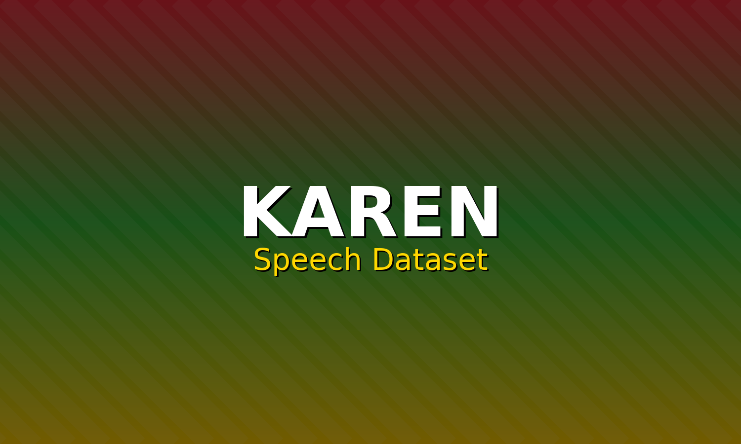 Karen Speech Dataset