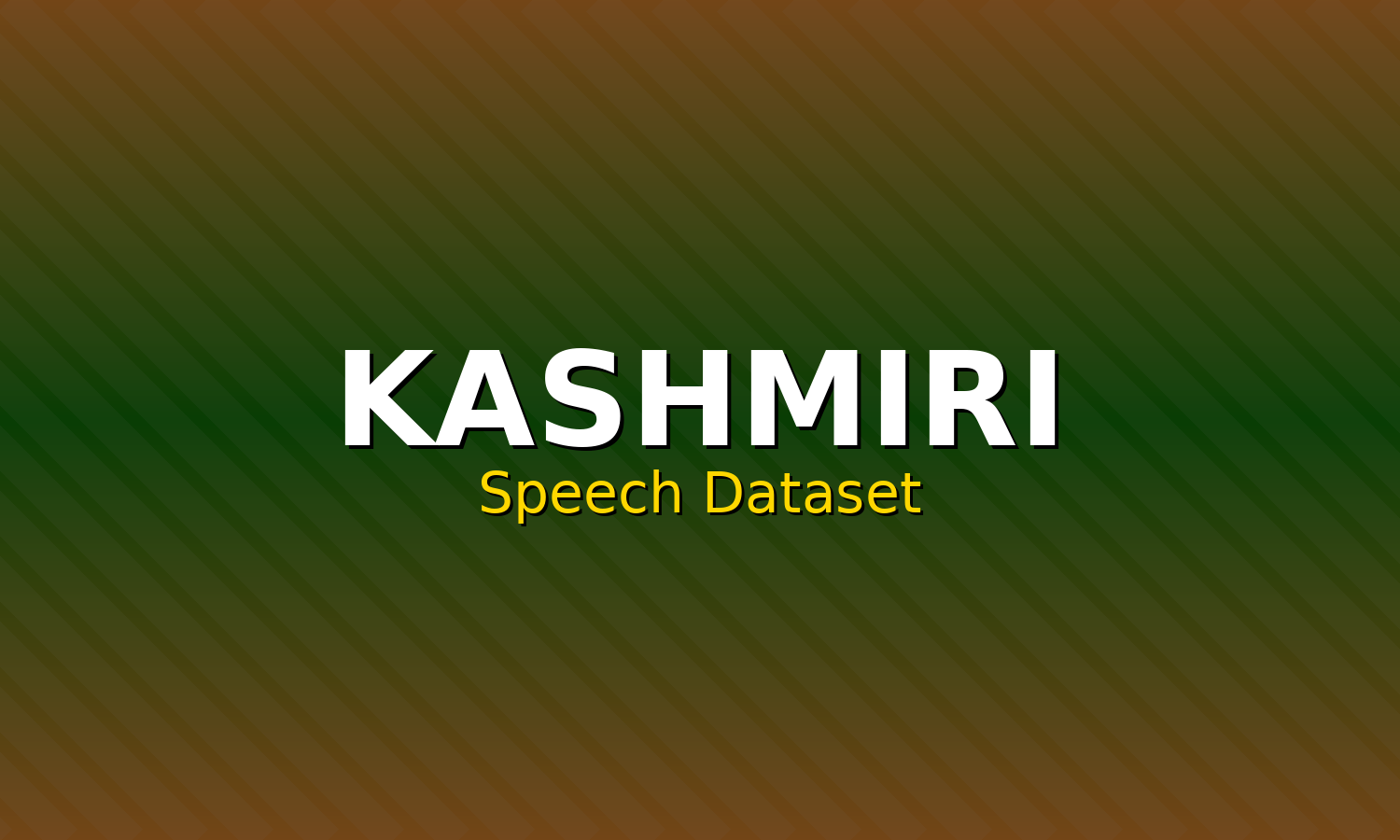 Kashmiri Speech Dataset