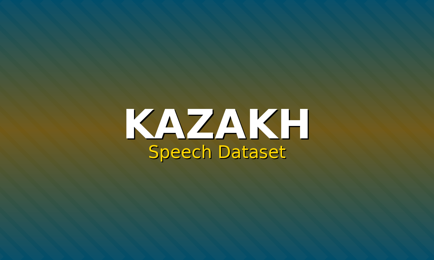 Kazakh Speech Dataset