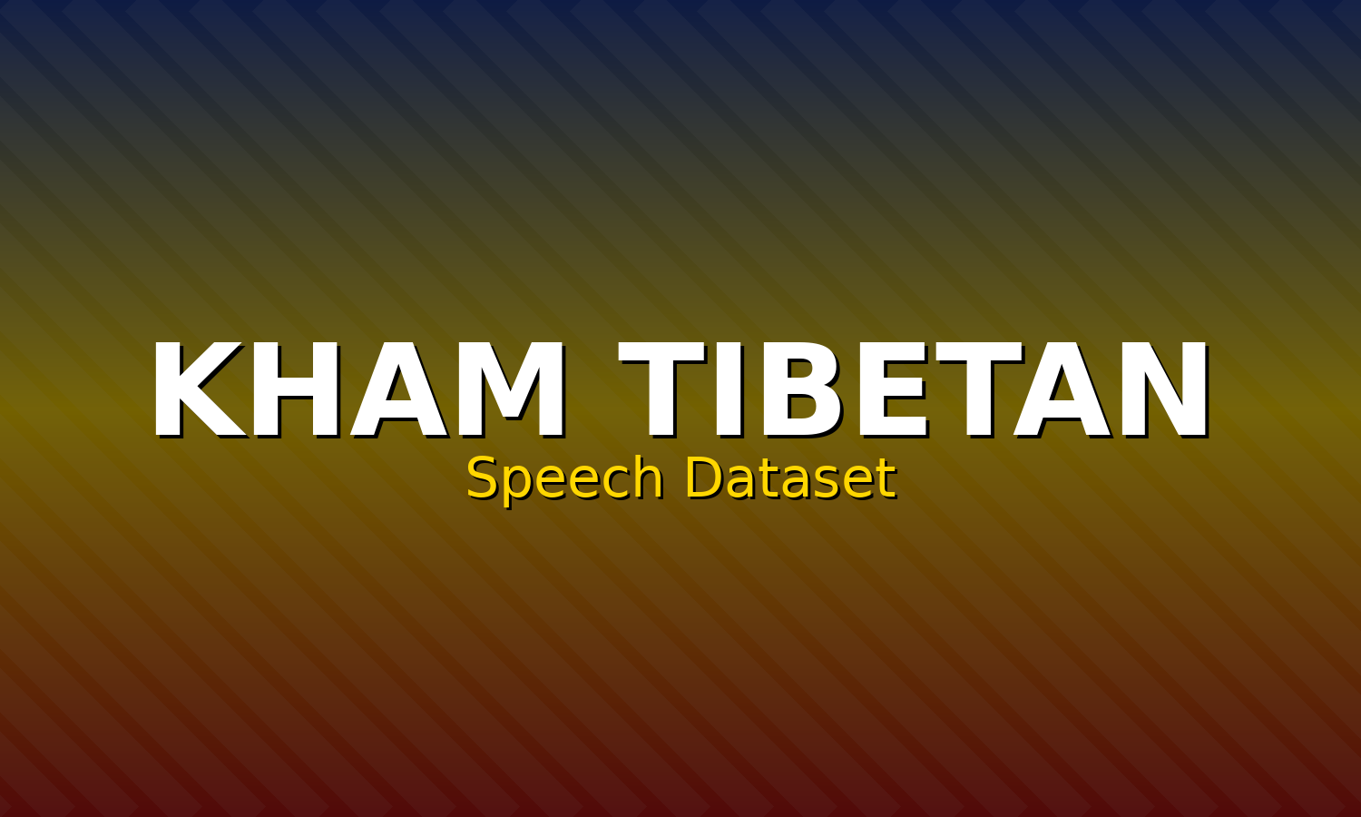 Kham Tibetan Speech Dataset
