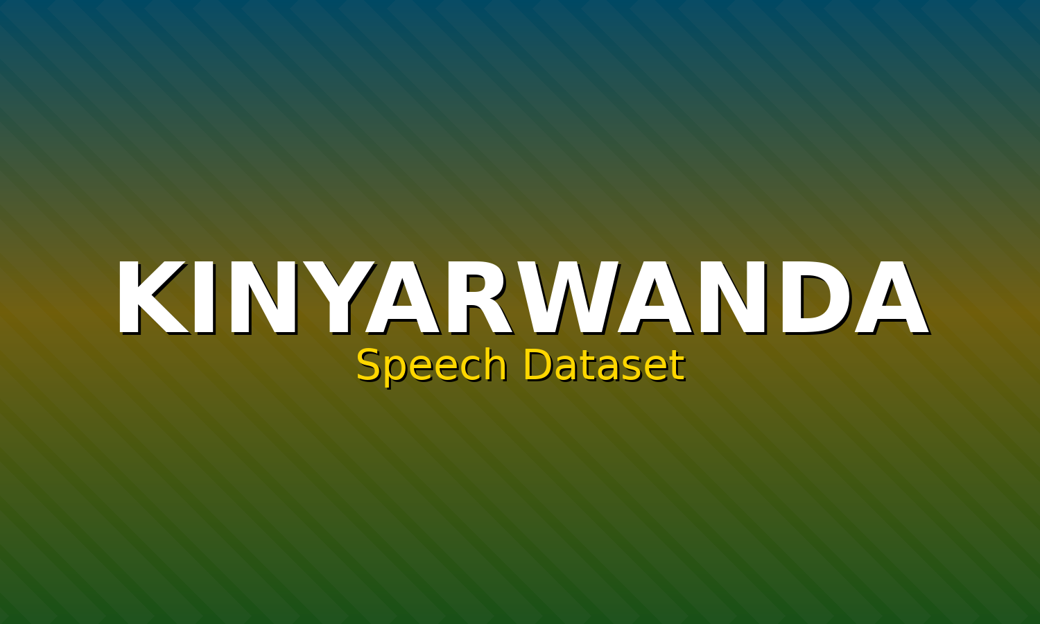 Kinyarwanda Speech Dataset