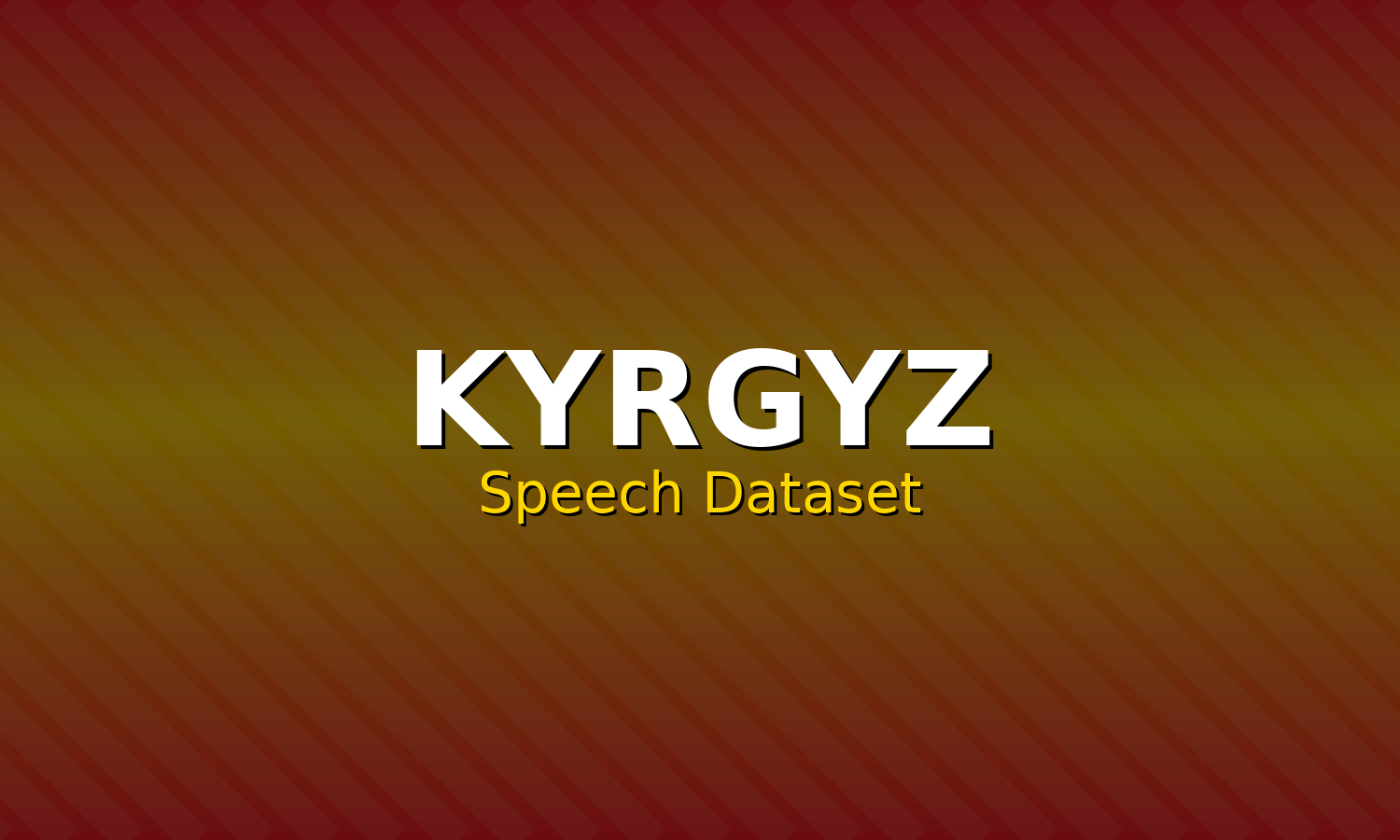 Kyrgyz Speech Dataset