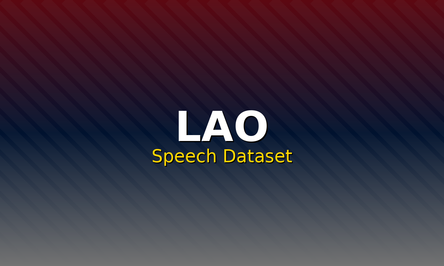 Lao Speech Dataset
