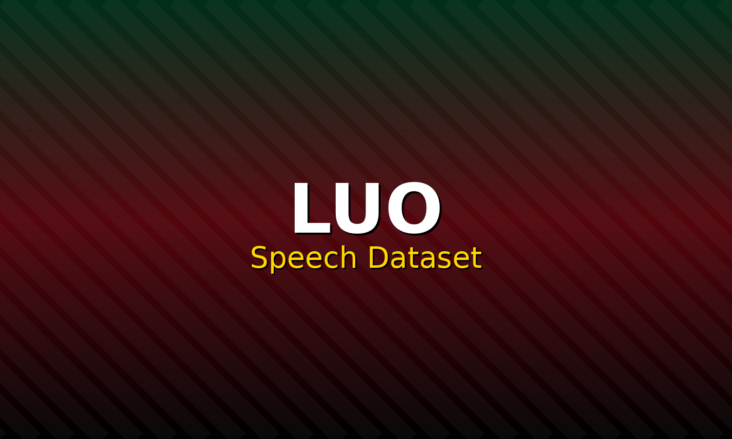 Luo Speech Dataset
