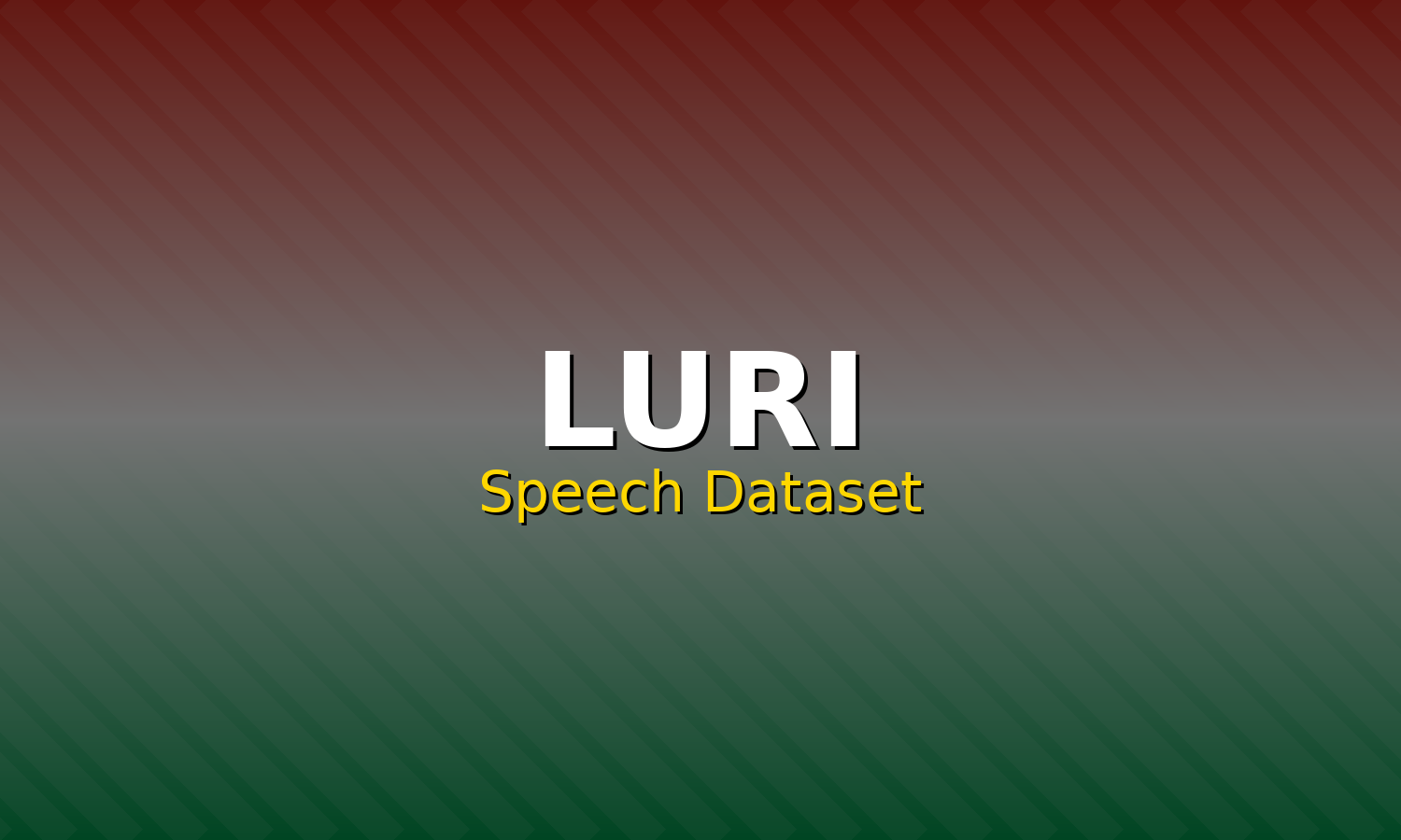 Luri Speech Dataset