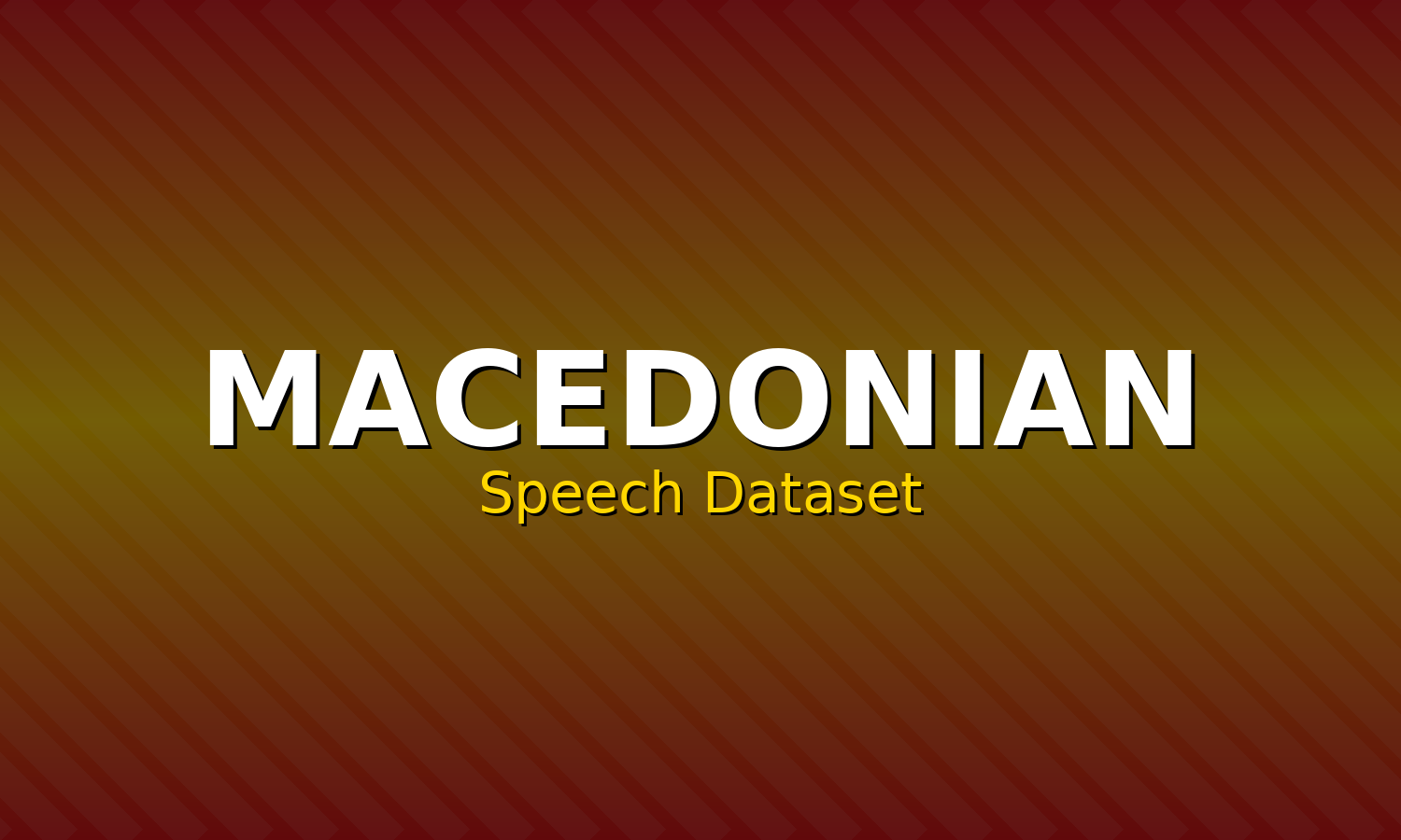 Macedonian Speech Dataset