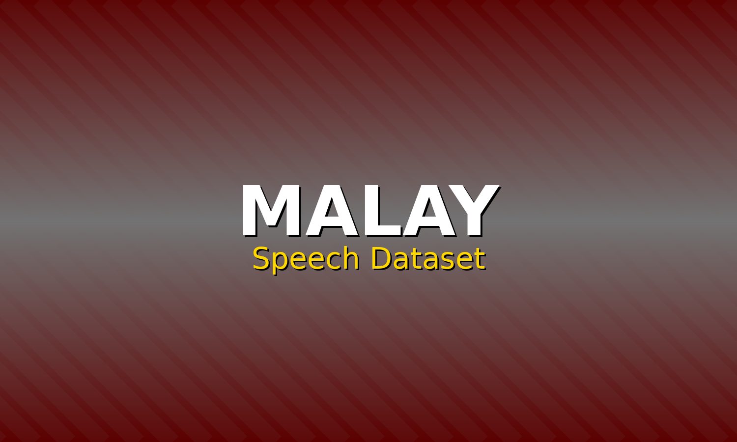 Malay Speech Dataset