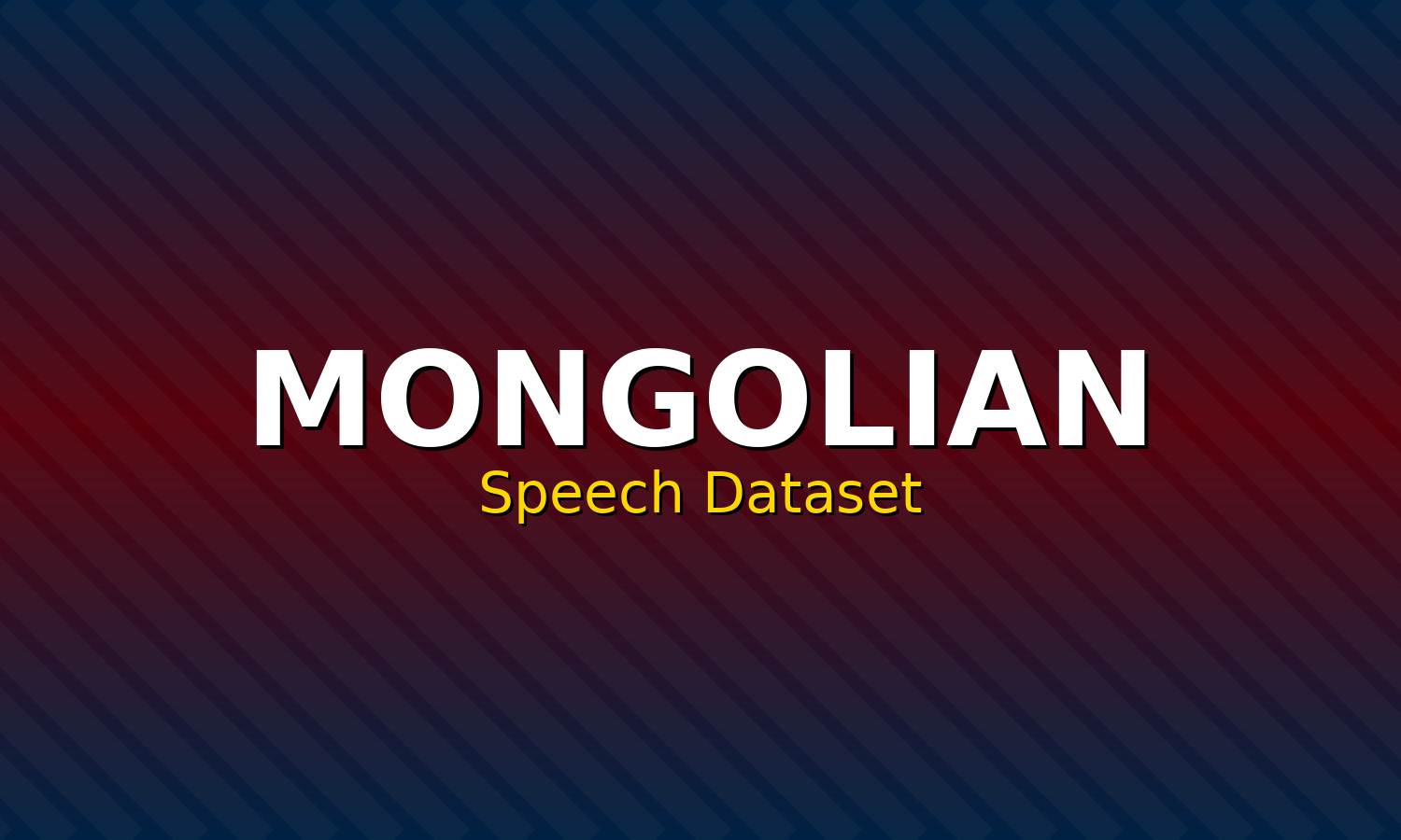 Mongolian Speech Dataset