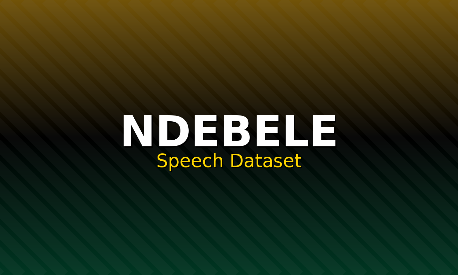 Ndebele Speech Dataset