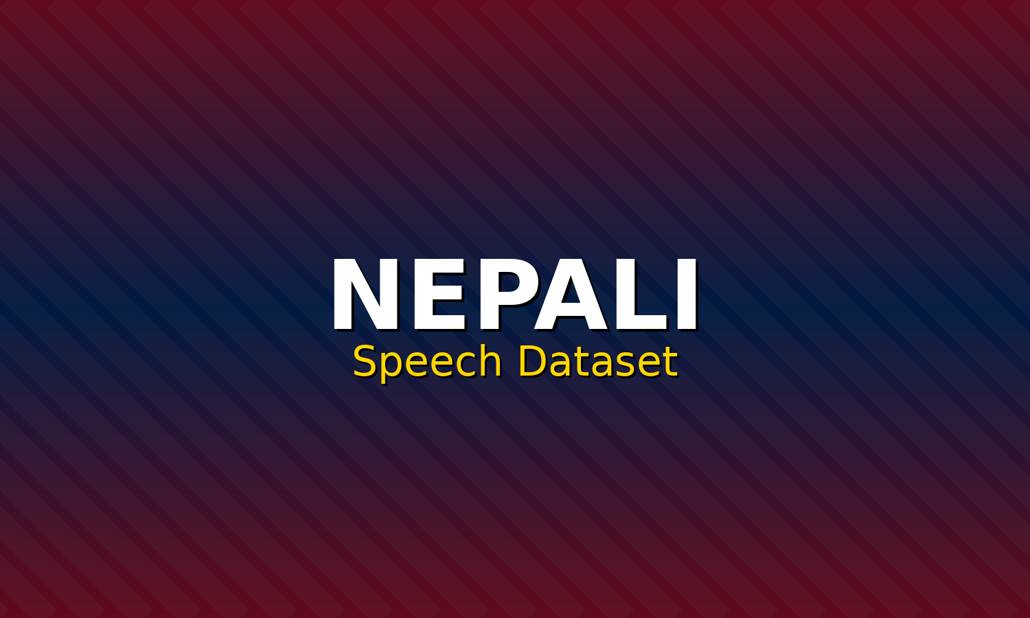 Nepali Speech Dataset