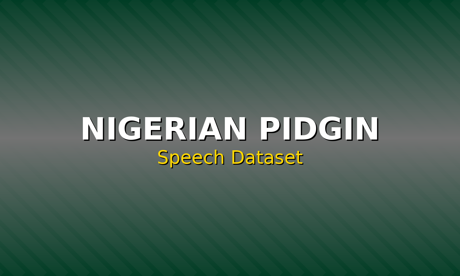 Nigerian Pidgin Speech Dataset