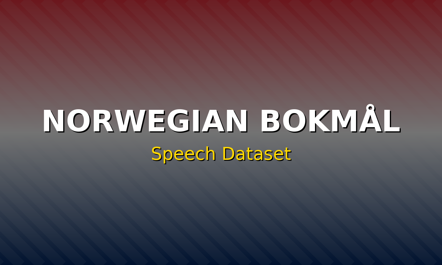 Norwegian Bokmål Speech Dataset