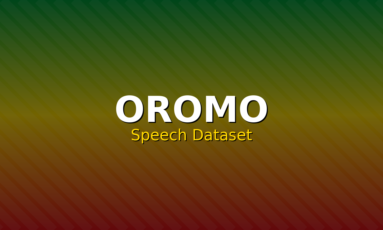 Oromo Speech Dataset