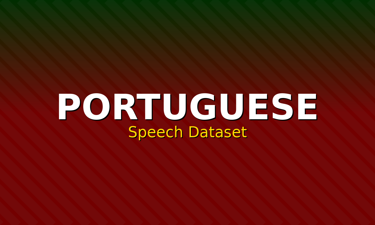 Portuguese Speech Dataset