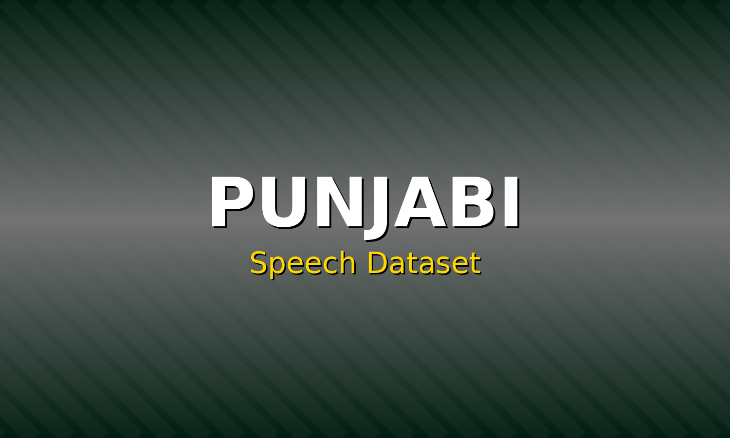 Punjabi Speech Dataset