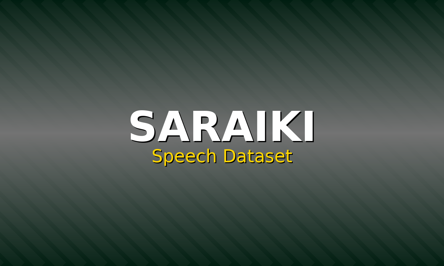Saraiki Speech Dataset