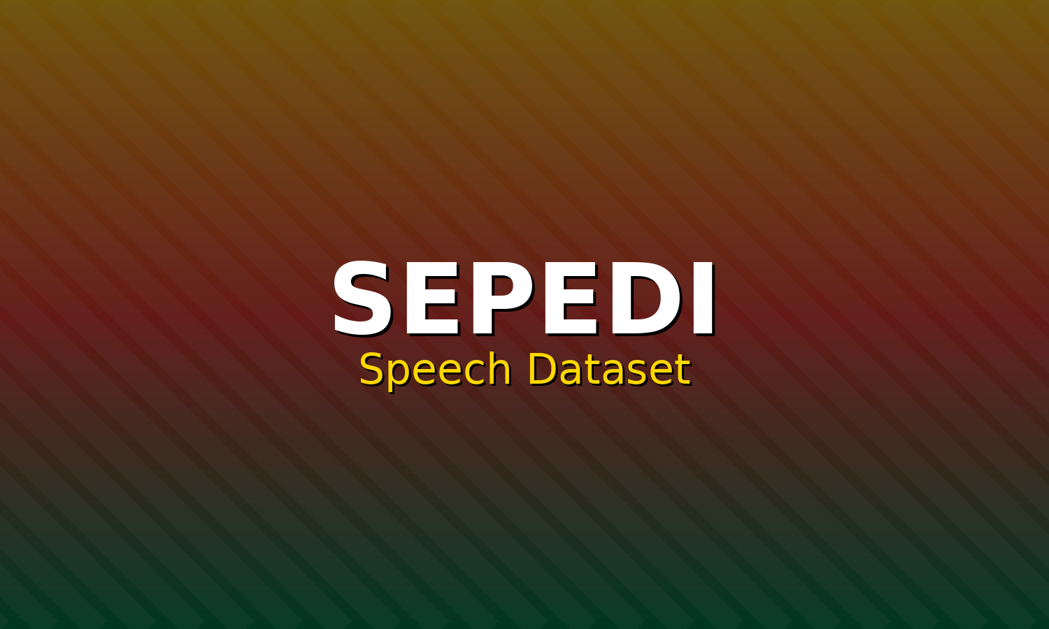 Sepedi Speech Dataset