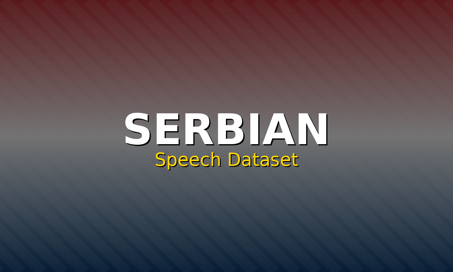Serbian Speech Dataset