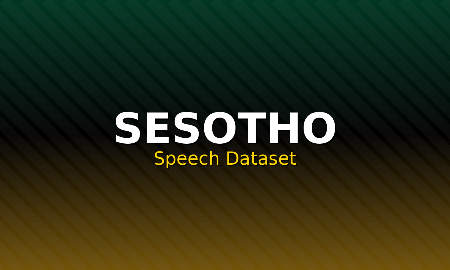Sesotho Speech Dataset