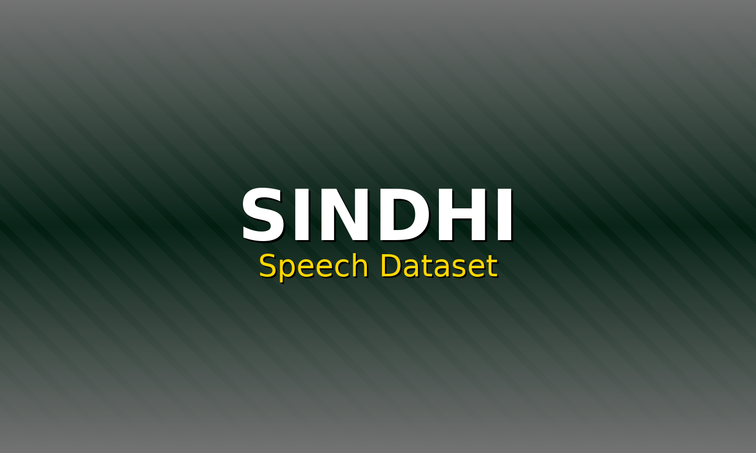 Sindhi Speech Dataset