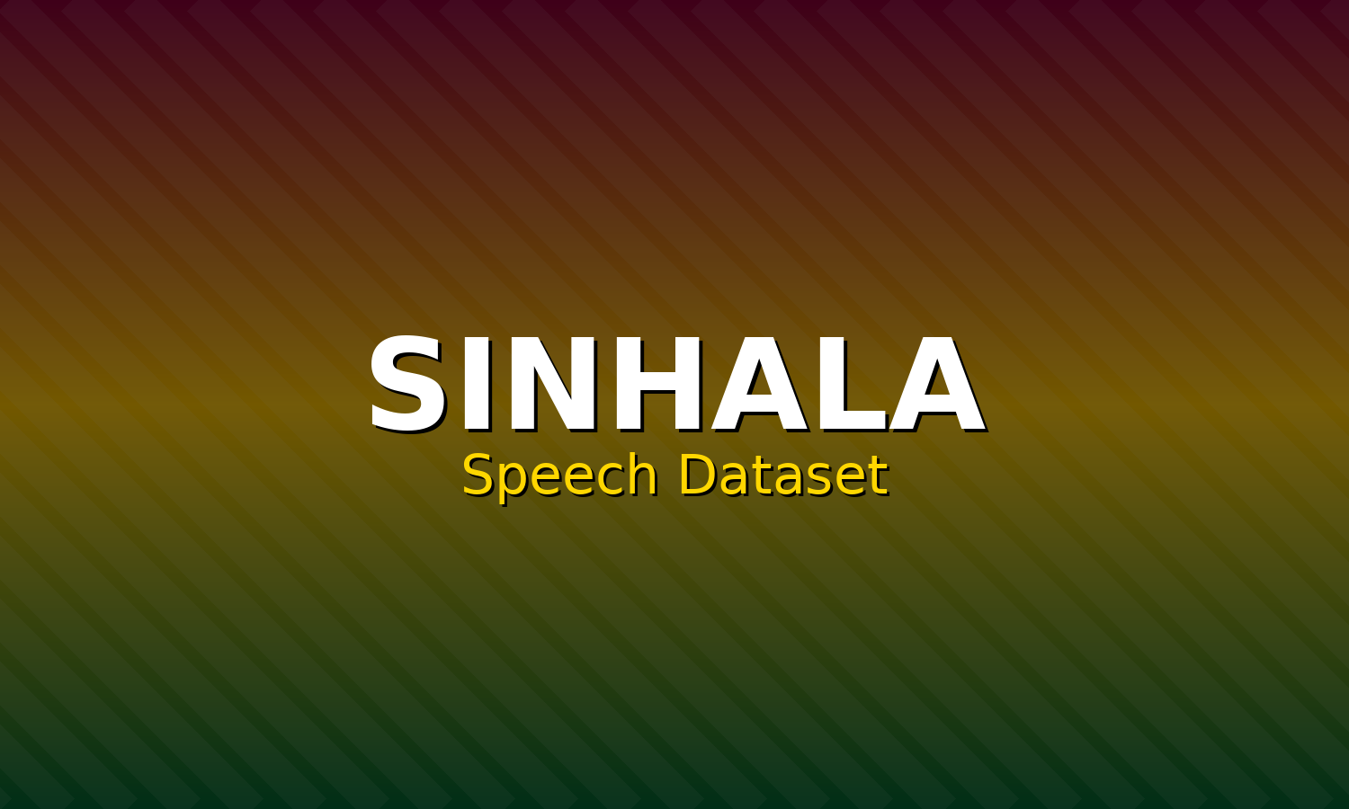 Sinhala Speech Dataset