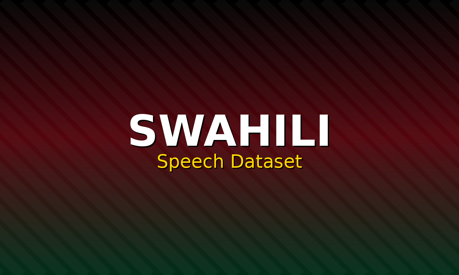 Swahili Speech Dataset