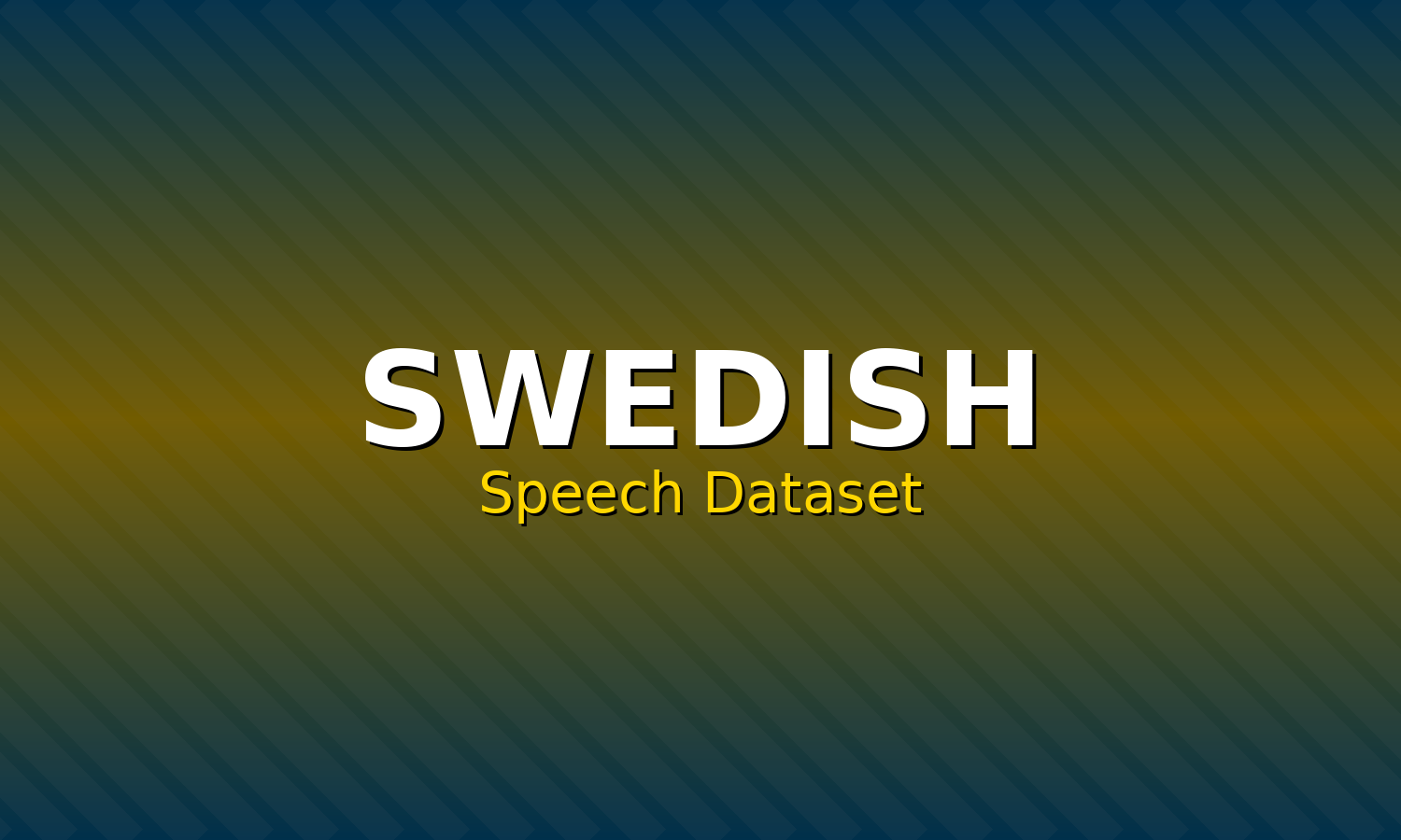 Swedish Speech Dataset
