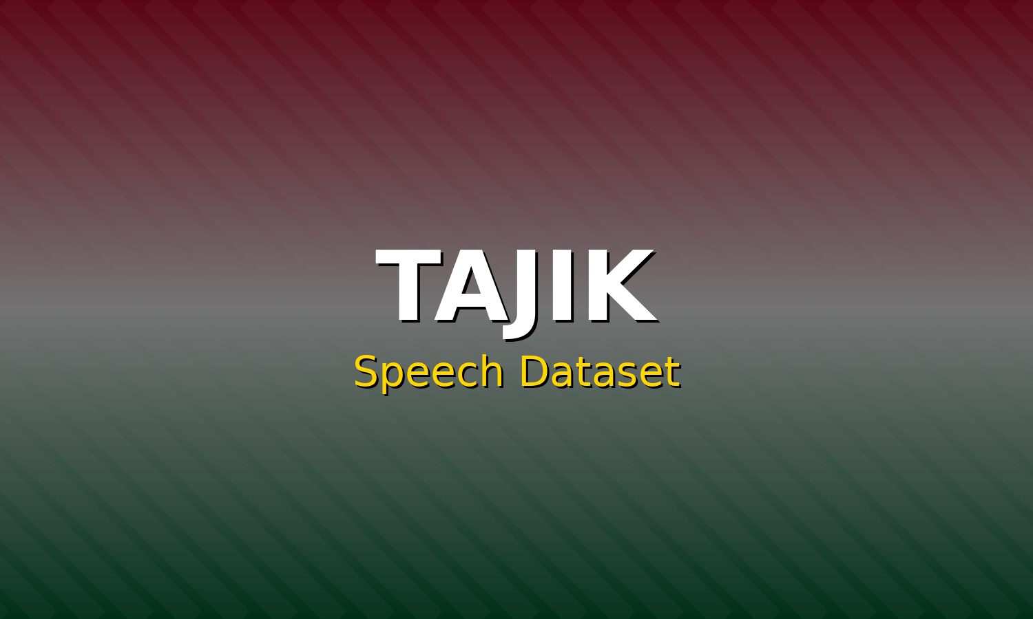 Tajik Speech Dataset