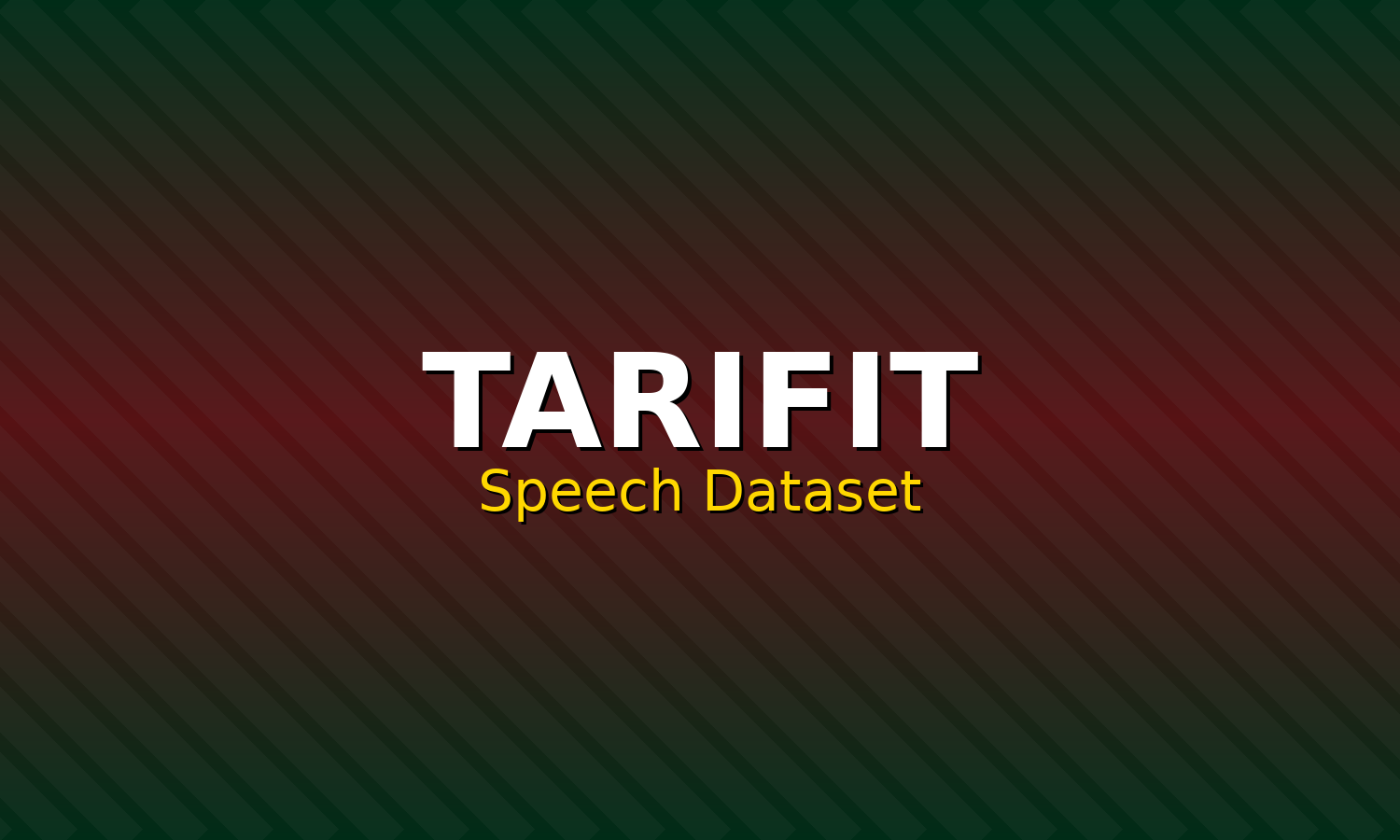 Tarifit Speech Dataset