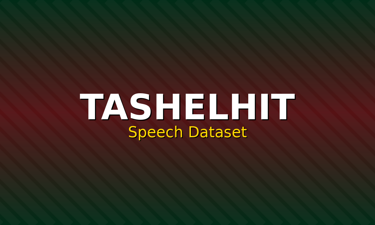 Tashelhit Speech Dataset