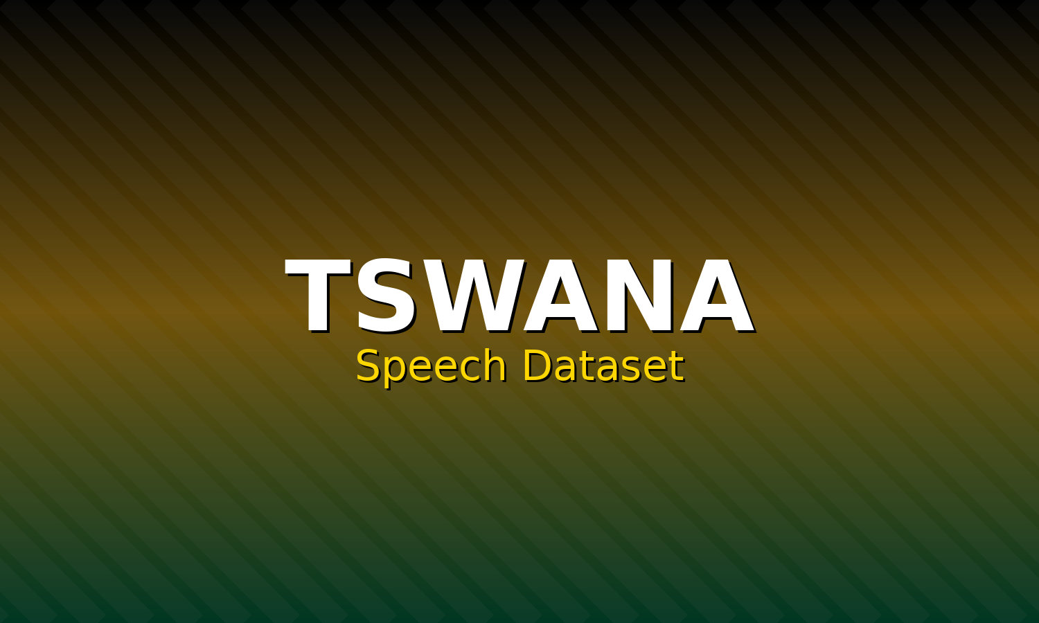 Tswana Speech Dataset