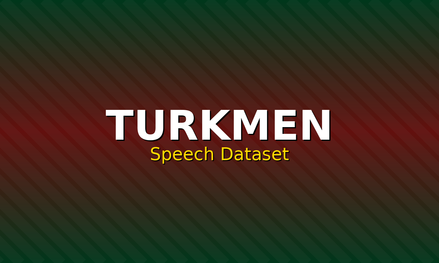 Turkmen Speech Dataset